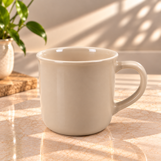 Pastel Ceramic Coffee Mug with White Handle – Minimalist Tea & Coffee Cup