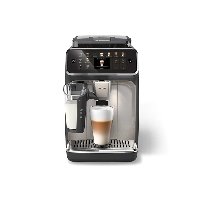 Philips Series 5500 Fully Automatic Espresso Machine with LatteGo & Silent Brew – 20 Coffee Recipes (EP5547/90) - Habitt