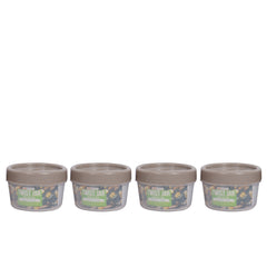 Pack of 4 - Twist Jar Small – 200 ml Plastic Storage Jars with Twist Lids - Habitt