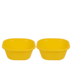 pack of 2 Blend Plastic Bowl Small – 1500 ml (Assorted) | Multipurpose Kitchen Bowl Set of 2 (Available in Red, Yellow, Magenta, Blue, Green & Orange) - Habitt