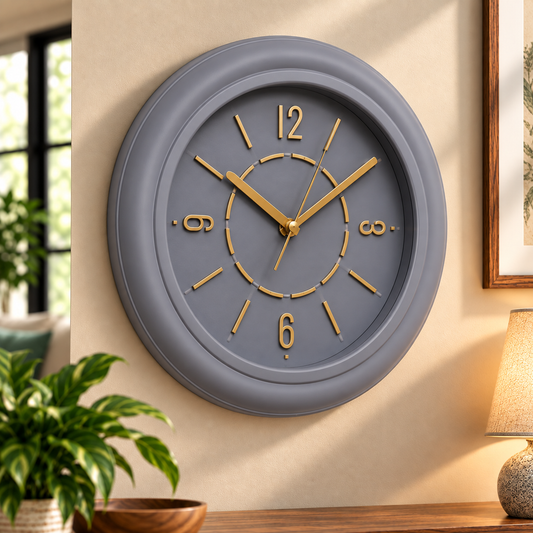 Heritage Dream Wall Clock – 10.75 Inch Plastic Frame