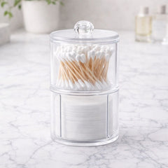 Cosmetic Organizer – Clear Rotating Makeup Storage Box with Lid - Habitt