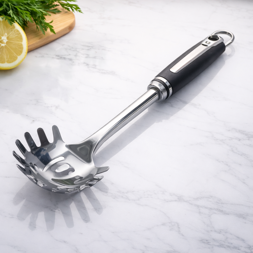 Rice & Noodle Spoon – Stainless Steel Pasta Serving Spoon - Habitt