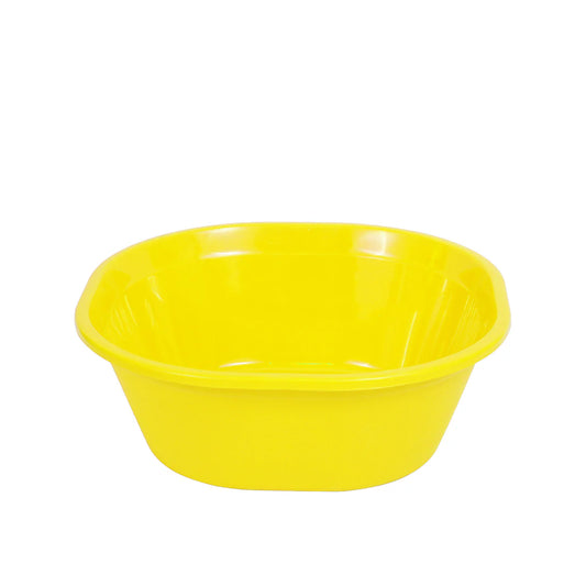 1pc Medium Plastic Mixing & Serving Bowl (Assorted) – 2500ml Multi-Purpose Kitchen Bowl (Yellow, Available in Red, Green, Blue, Orange, Magenta) - Habitt