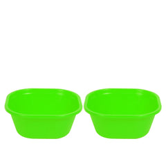 pack of 2 Blend Plastic Bowl Small – 1500 ml (Assorted) | Multipurpose Kitchen Bowl Set of 2 (Available in Red, Yellow, Magenta, Blue, Green & Orange) - Habitt