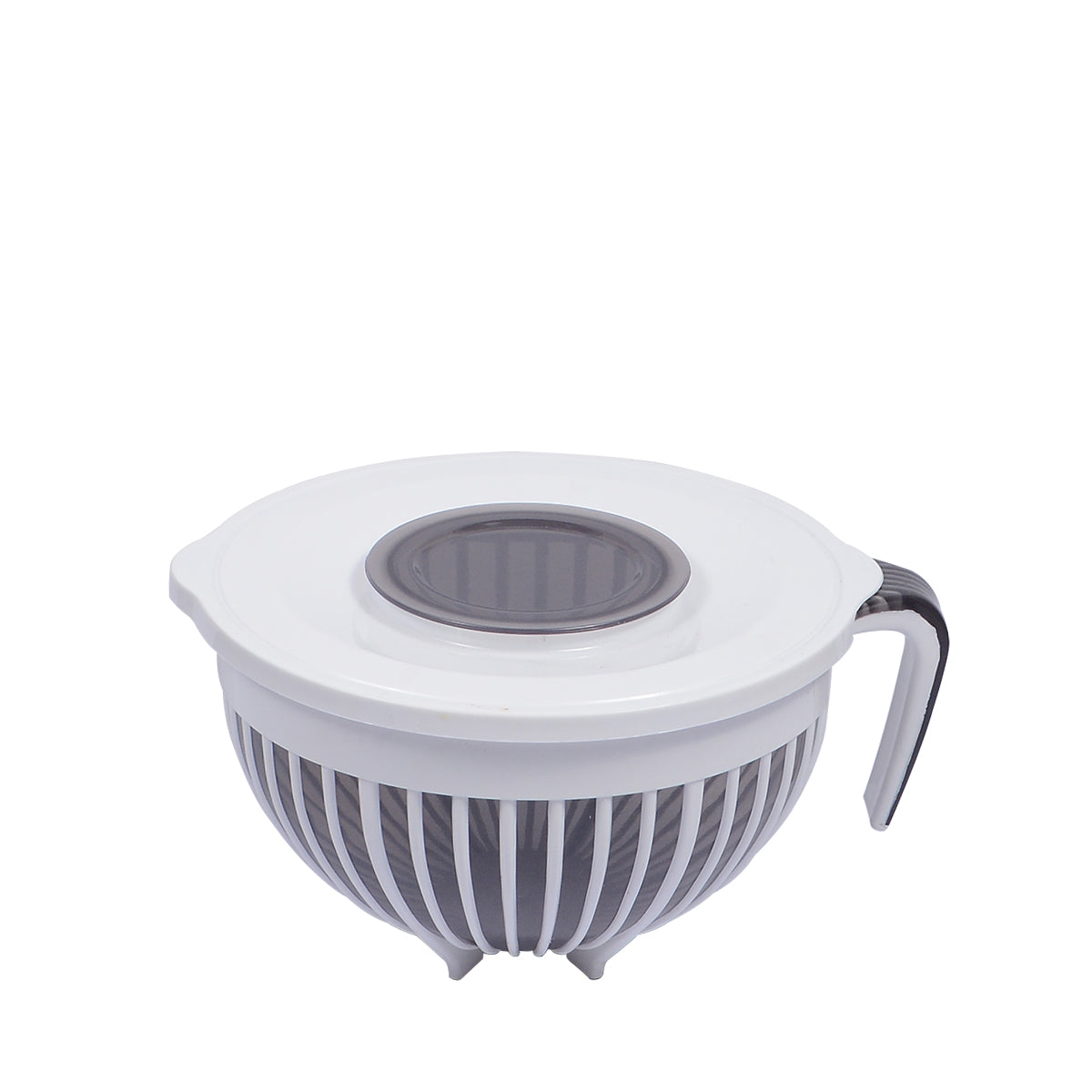 1pc Large Mixing & Strainer Bowl with Handle (Assorted)  – 1800ml Multi-Purpose Kitchen Colander (Coffee Brown, Red, Green, white) - Habitt