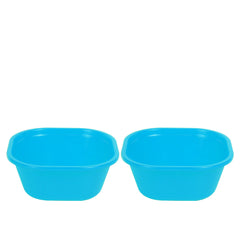 pack of 2 Blend Plastic Bowl Small – 1500 ml (Assorted) | Multipurpose Kitchen Bowl Set of 2 (Available in Red, Yellow, Magenta, Blue, Green & Orange) - Habitt