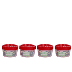 Pack of 4 - Twist Jar Small – 200 ml Plastic Storage Jars with Twist Lids - Habitt