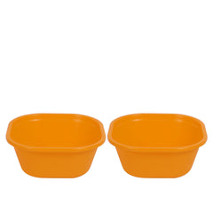 pack of 2 Blend Plastic Bowl Small – 1500 ml (Assorted) | Multipurpose Kitchen Bowl Set of 2 (Available in Red, Yellow, Magenta, Blue, Green & Orange) - Habitt