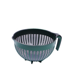1pc Large Mixing & Strainer Bowl with Handle (Assorted)  – 1800ml Multi-Purpose Kitchen Colander (Coffee Brown, Red, Green, white) - Habitt