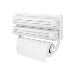 Triple Paper Dispenser Wall Mount – Cling Film, Foil  & Towel Holder - Habitt