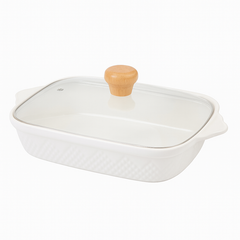 Stylish Serving Dish with Glass Lid – 900-S - Habitt