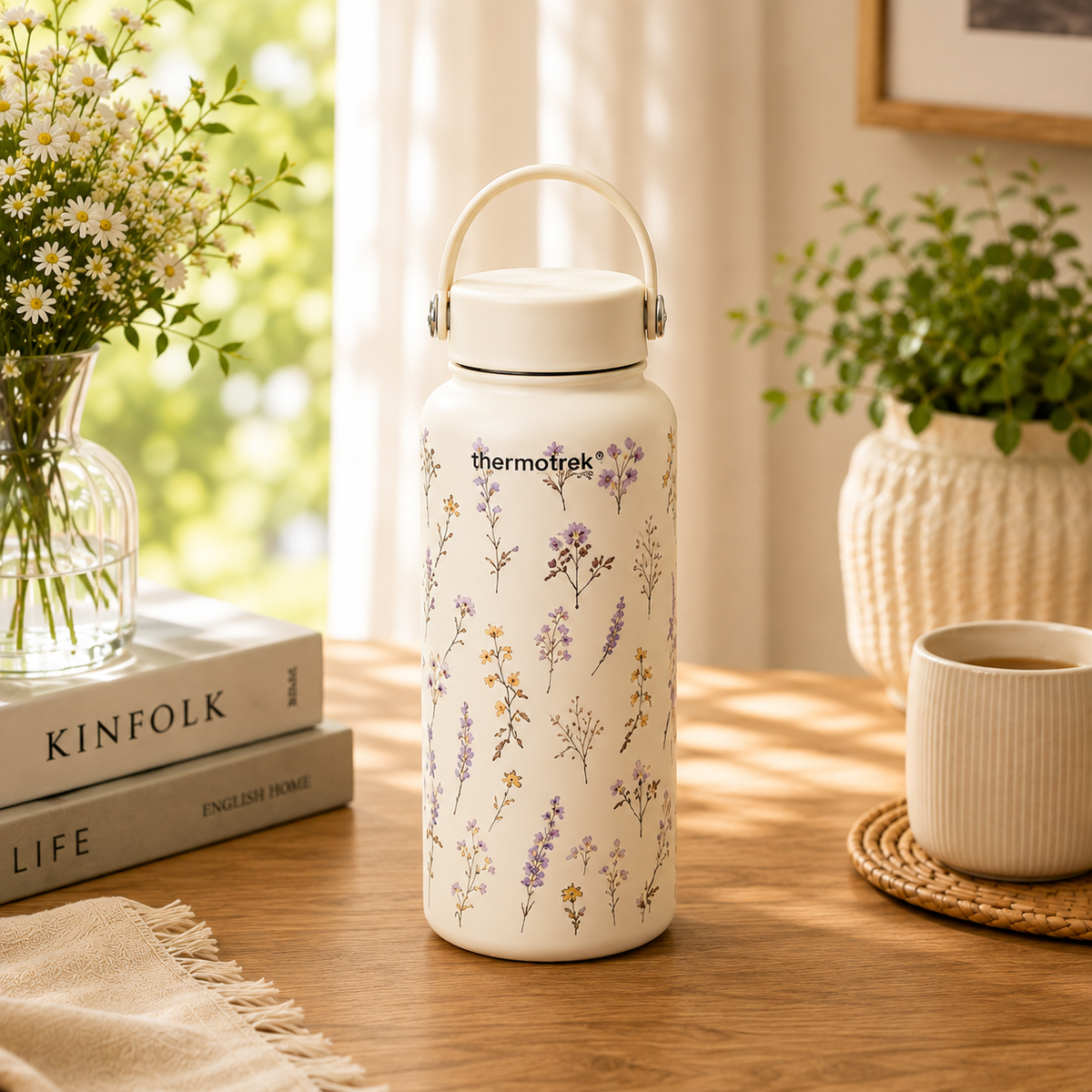 Assorted T.Trek Botanic S. Bottle 950ML – Floral Insulated Water Bottle