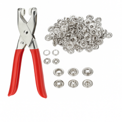 Button Fixer Tool Set – Snap Fastener Pliers with Metal Buttons - Habitt