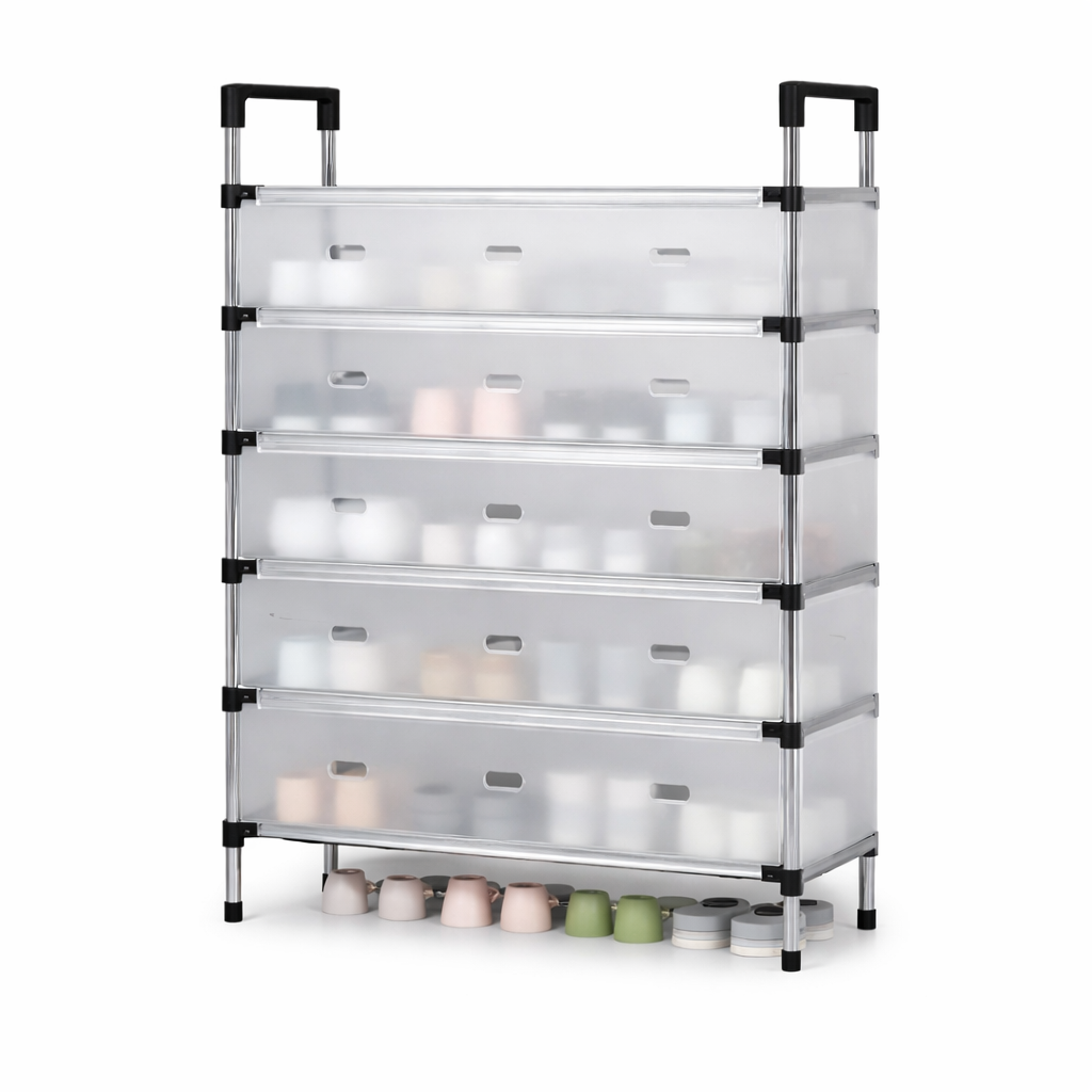 Shoe Organizer – Stackable Shoe Storage Rack - Habitt