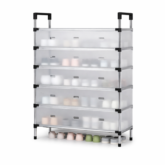 Shoe Organizer – Stackable Shoe Storage Rack - Habitt