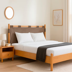 Carlo King Size Bed With 2 Side Table - Habitt