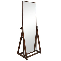 Aura Full-Length Wooden Standing Mirror – Elegant Adjustable Floor Mirror - Habitt