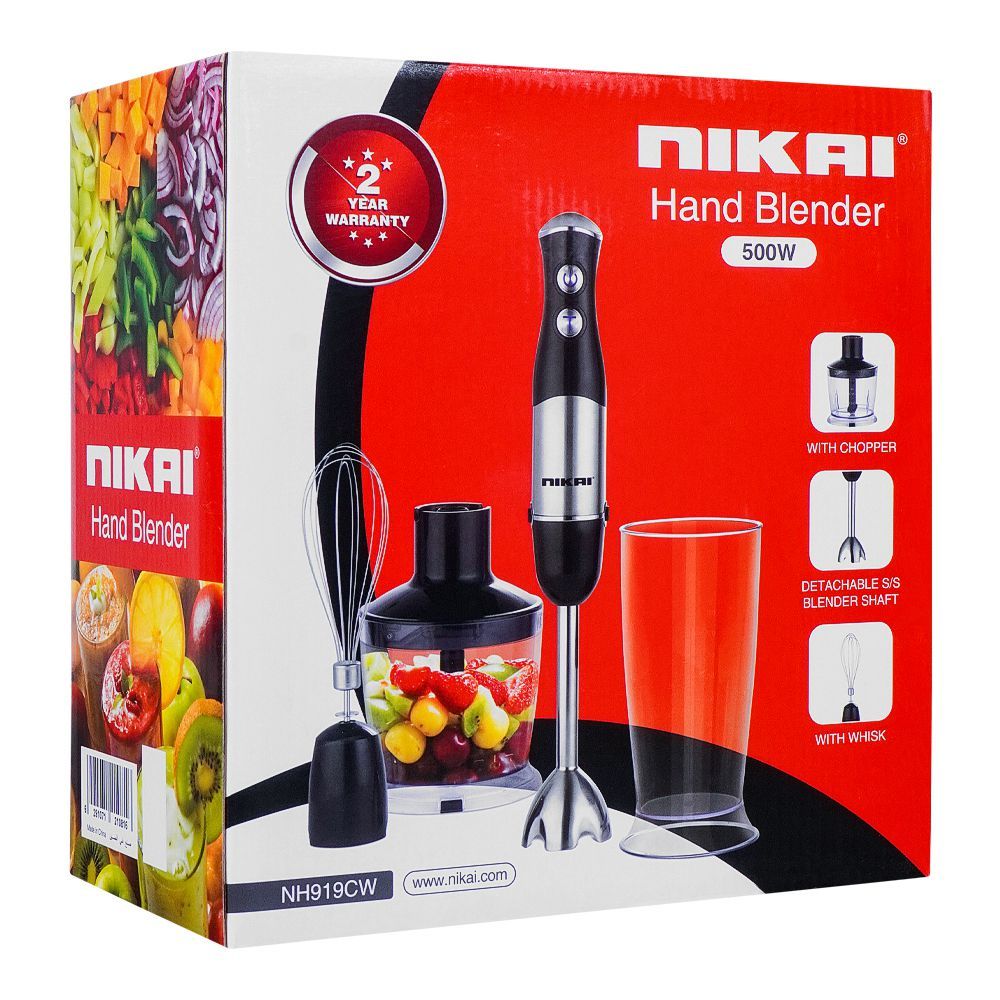 NIKAI STICK BLENDER 4 IN 1 HN919CW - Habitt