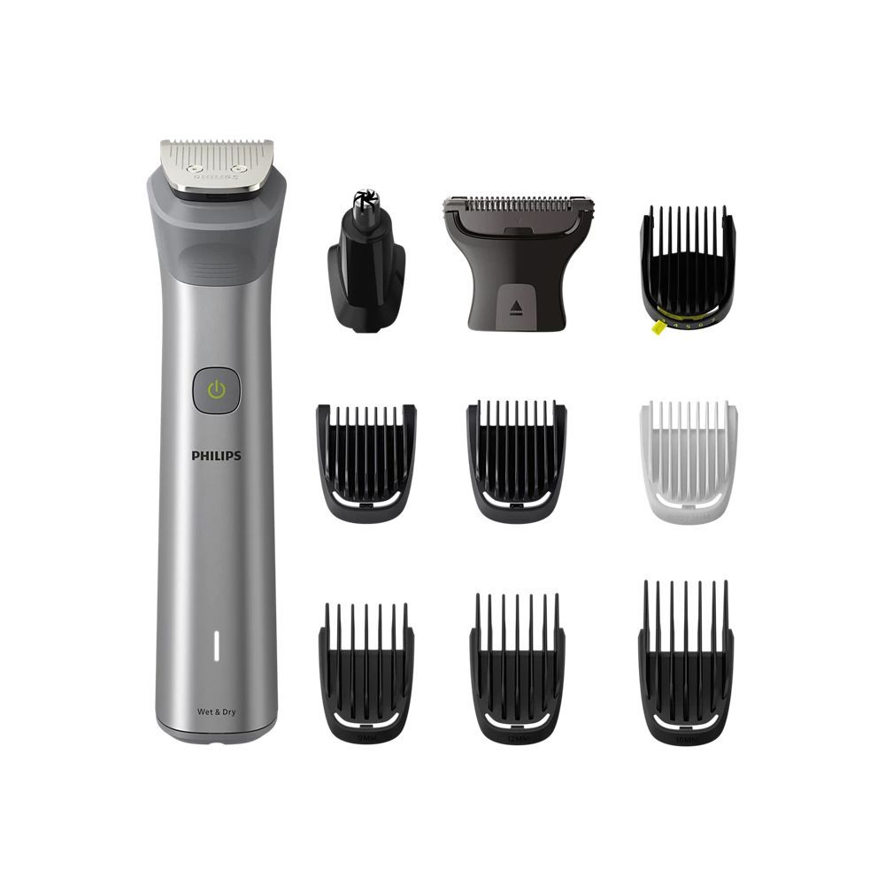 Philips MG5930/15 Multigroom Series 5000 All-in-One Trimmer | 11-Piece Wet & Dry Grooming Kit - Habitt