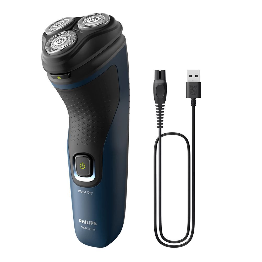 Philips S1151/00 1000 Series Wet & Dry Electric Shaver | Cordless Rotary Shaver for Comfortable Daily Shaving - Habitt