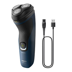 Philips S1151/00 1000 Series Wet & Dry Electric Shaver | Cordless Rotary Shaver for Comfortable Daily Shaving - Habitt