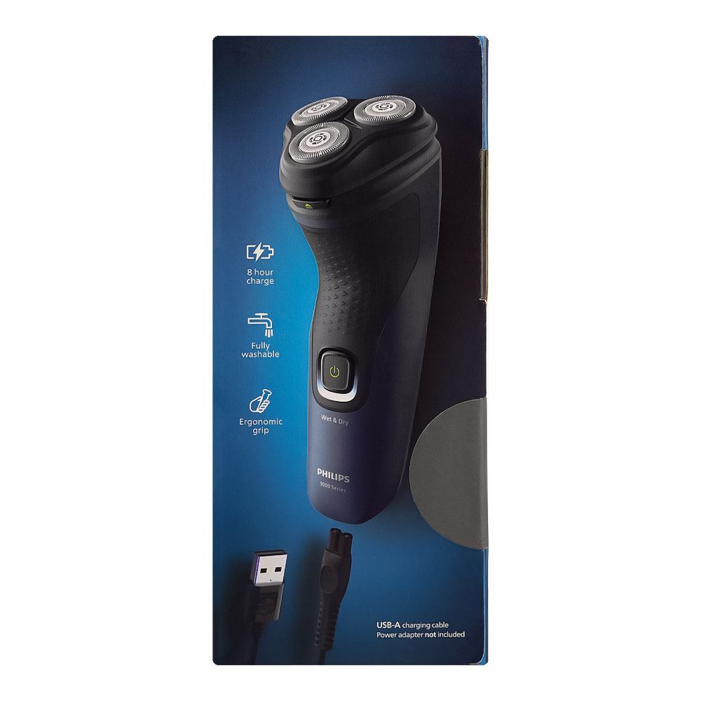 Philips S1151/00 1000 Series Wet & Dry Electric Shaver | Cordless Rotary Shaver for Comfortable Daily Shaving - Habitt