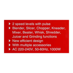 Nikai Food Processor 10In1 NFP3100A - Habitt