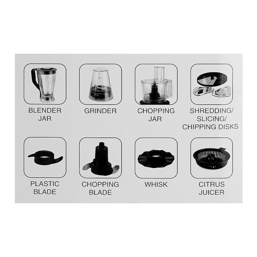 Nikai Food Processor 10In1 NFP3100A - Habitt