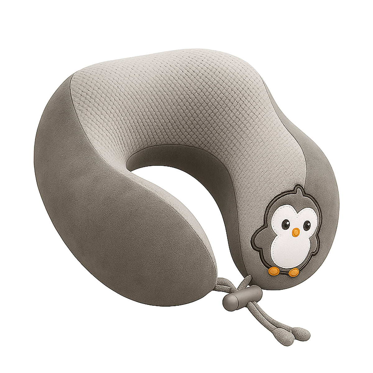 Travel Neck Pillow with Cute Design – Variant: Blue, Grey, Green, Purple, Pink - Habitt