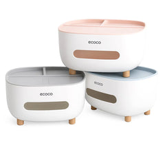1 pc ECOCO Tissue Box – Modern Multipurpose Tissue Holder with Storage Compartments - Habitt