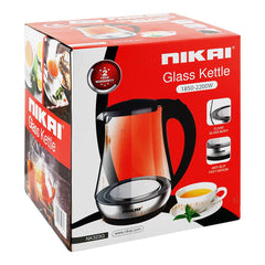 Nikai Electric Glass Kettle 1.7L – Model NK-323G | High Power Fast Boil Kettle - Habitt