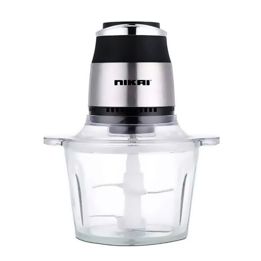 Nikai Electric Food Chopper 500W – 3 Liter Glass Bowl, Powerful Kitchen Chopper (NC394G) - Habitt