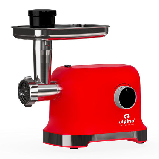 Electric Meat Grinder 2000W – Red/White | High-Power Home Meat Mincer SF 4017 SB - Habitt