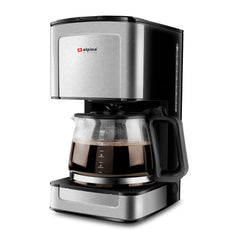 Alpina SF-2807 Coffee Maker | 800W Drip Coffee Machine with 10 Cups Capacity – Black & Stainless Steel - Habitt