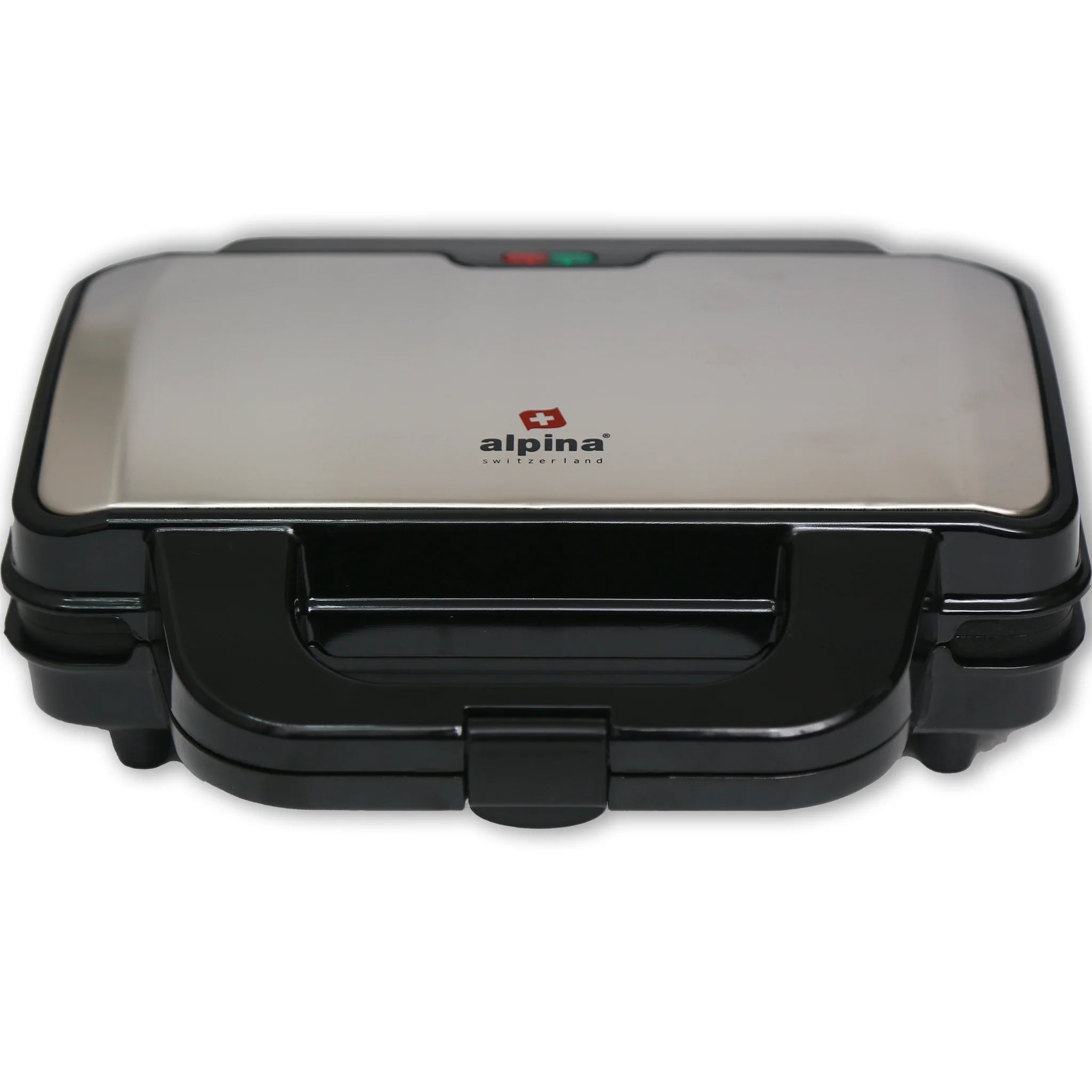 Alpina SF-2502-SB Jumbo Sandwich Maker | 1400W Non-Stick Electric Sandwich Grill – Black & Stainless Steel - Habitt