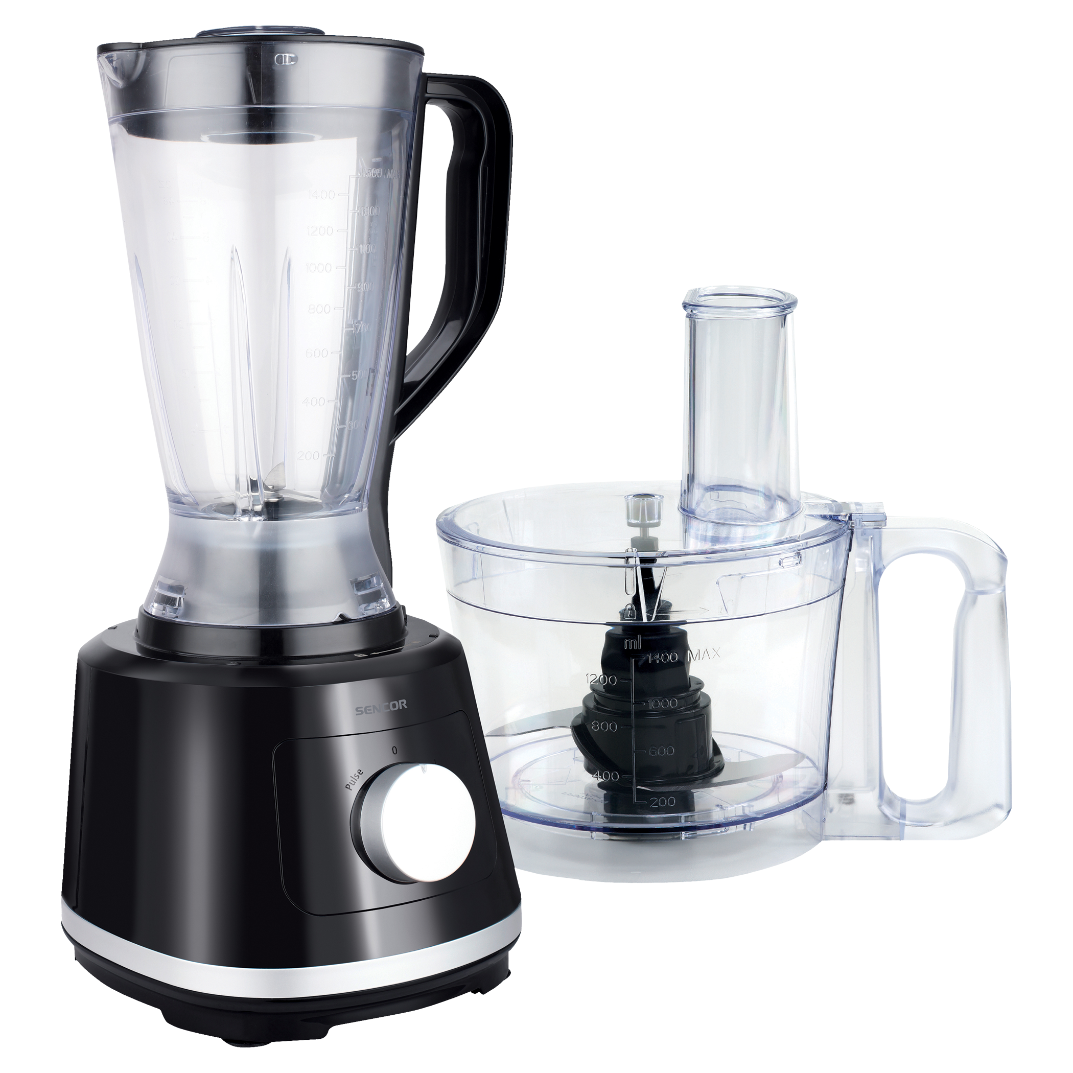Food Processor SPF4051BK 800W with 2.1L Bowl & 1.5L Blender – Multi-Function Stainless Steel Blade System - Habitt