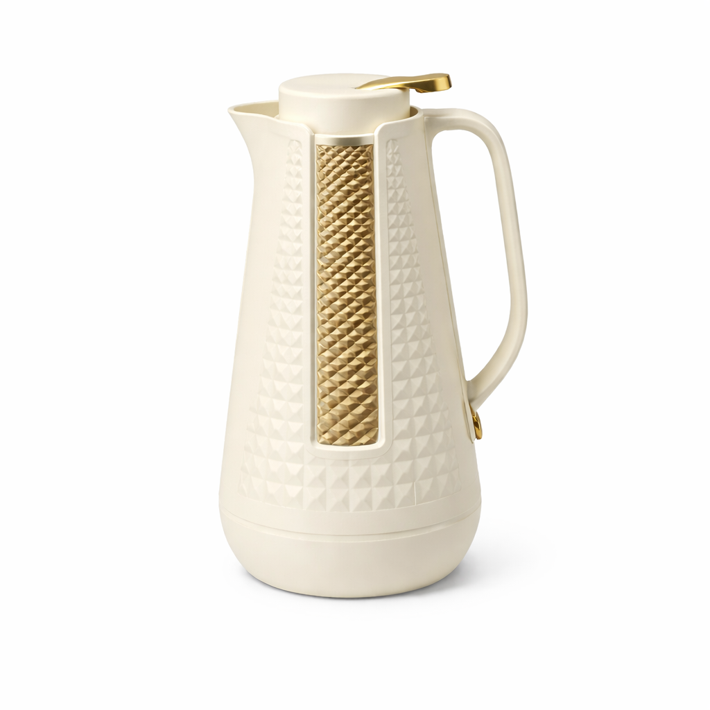 Premium Insulated Thermos Flask – Black, White & Cream - Habitt