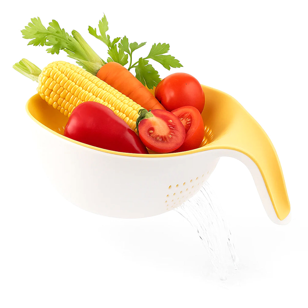 ECOCO Double Layer Drainage Basket – Multifunctional Kitchen Strainer & Storage Bowl - Habitt