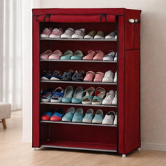 Shoe Cabinet 6 Layers – Large Capacity Fabric Shoe Storage Organizer - Habitt