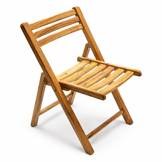 Imperial Folding Wooden Chair – Classic Portable Solid Wood Chair - Habitt
