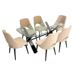 Florence 6 Person Dining Table - Habitt