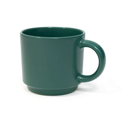 350ML Solid Color Ceramic Mug – White, Green, Grey & Pink Variants - Habitt