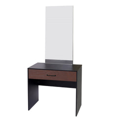 Ozmane Laminated Bedroom Furniture Bundle – Bed + 2 Side Tables + 3-Drawer Dresser + Mirror - Habitt