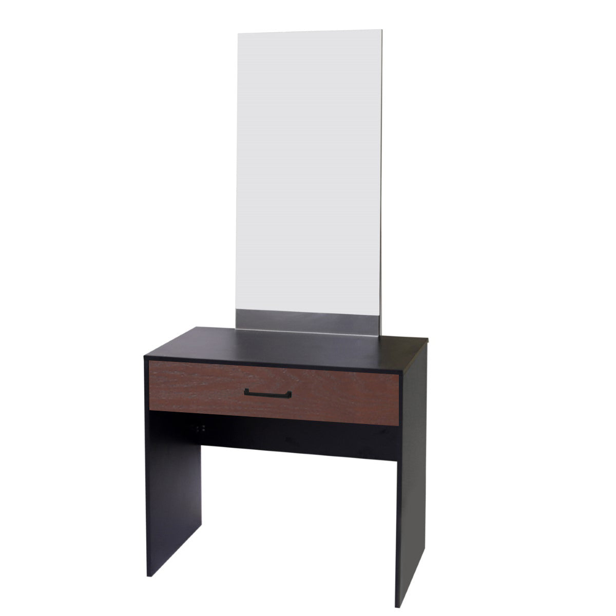 Ozmane Dark tune Set  (bed with sides, dresser and mirror) - Habitt