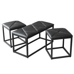 Savior dining with 2 Stool & Bench - Habitt