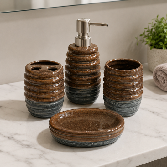 4PCS Home Fashion Bath Set 75764| Bathroom Accessories Set