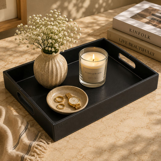 Leatherette Tray Black M