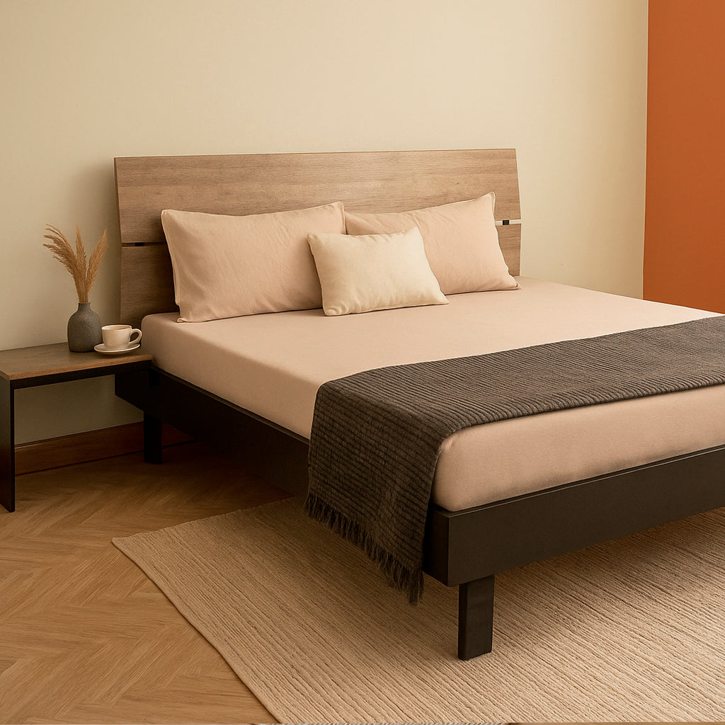 Shane - Bed  & 2 sides table - Habitt