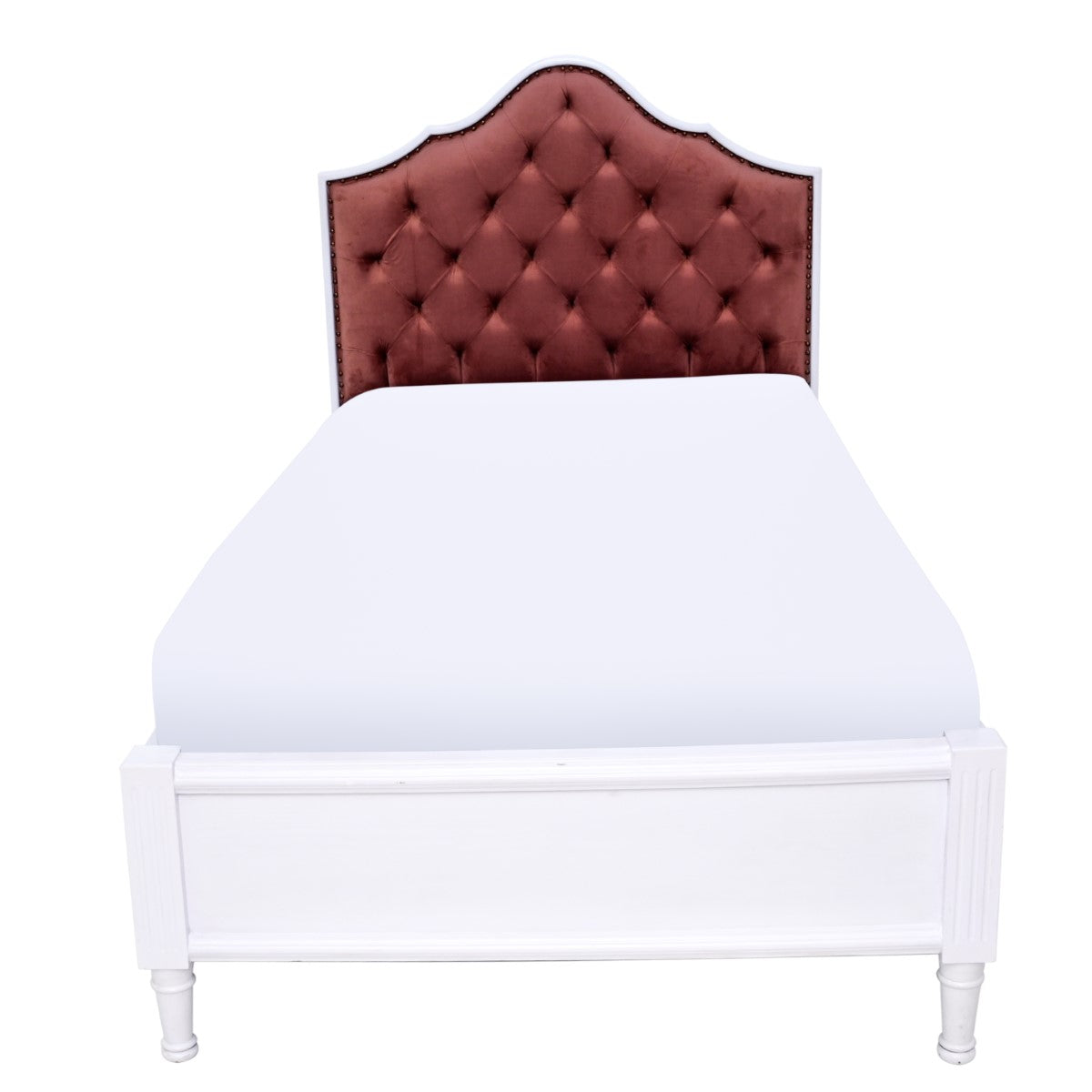 Ethereal white Single Bed